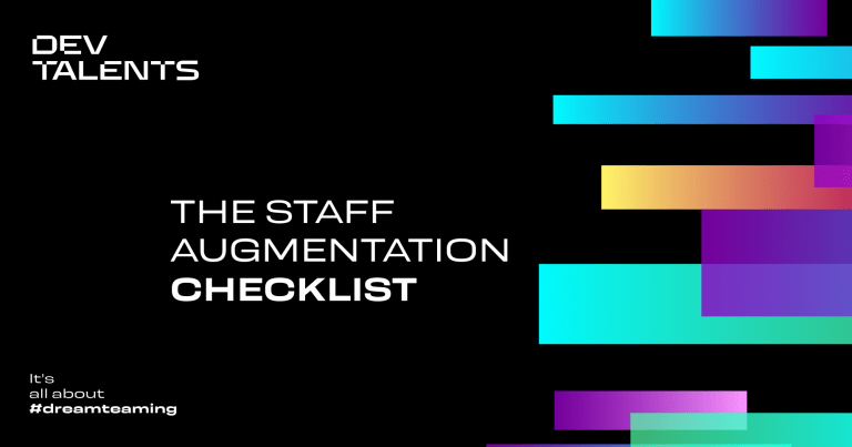 graphic with the text: the staff augmentation checklist